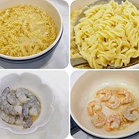 #french natural cheese challenge#nutritious breakfast/cheese shrimp Italian Illustration of how to make noodles 2