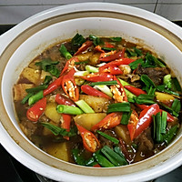 Potato and chicken hot pot, a recipe that can be eaten twice. 10