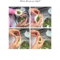 Dumpling wrapper, wonton wrapper (bread machine version) dumpling filling, Illustration of how to cook cute dumplings 15