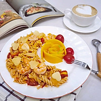 #french natural cheese challenge#nutritious breakfast/cheese shrimp Italian Illustration of how to make noodles 6