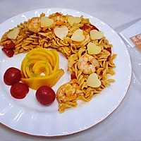 #Francenaturalcheesechallenge#Nutritious breakfast/Illustration of how to make cheese and shrimp pasta 5