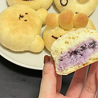 Anpanman | Illustration of how to make taro red bean buns 6