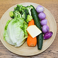 #Francenaturalcheesechallenge#Saint Paulan Cheese Vegetable Salad Illustration of how to do it 1