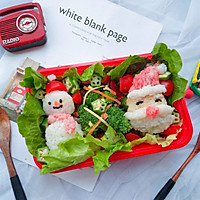 #Enviable Christmas Dinner#Christmas-themed lunch box Illustration of how to do it 12