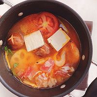 Illustration of how to make Dai sour soup hot pot 8