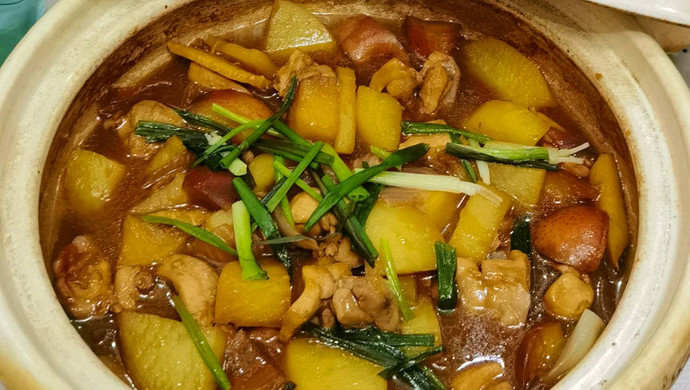 Apple jelly chicken stew