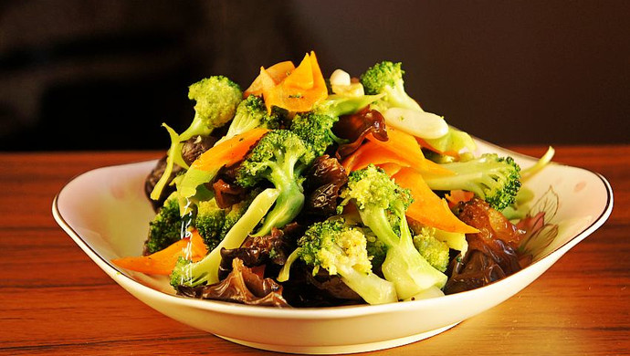 Vegetarian stir-fried home-cooked dishes