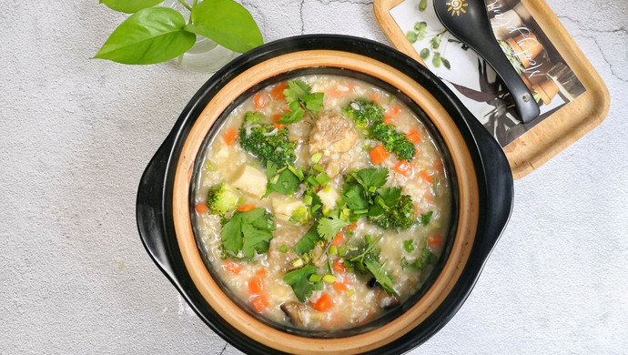 Yam Pork Ribs Porridge