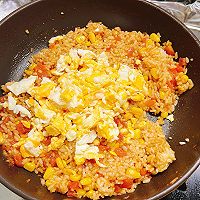 # Travel的 Delicious# Tomato and Egg Fried Rice Recipe Illustration 11 