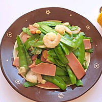 Fried ham with snow peas｜Illustration of how to make a standard fat-reducing nutritious meal#Eat Like This for Health in Autumn#7