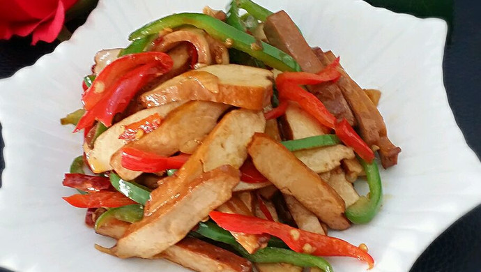 Stir-fried dried tofu