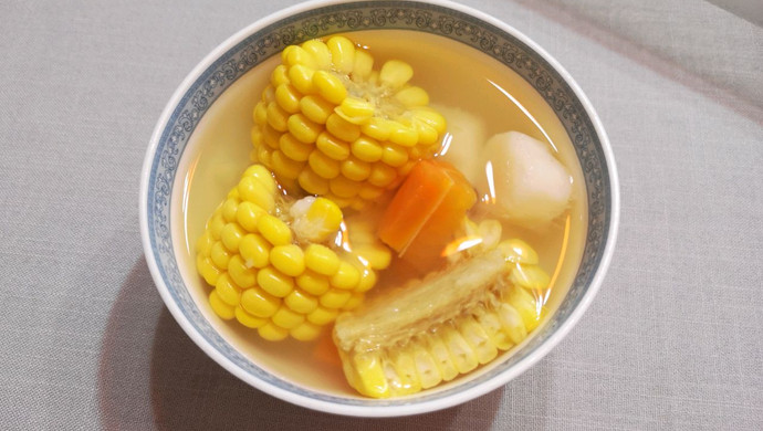 Yam, Carrot and Corn Soup