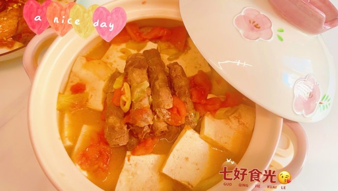 Fatty Beef Stew with Tofu