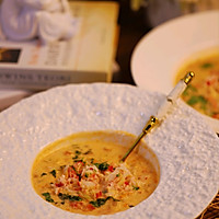 #Autumn Health Eat Like This#French Snow Crab Soup Illustration of how to do it 13