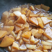 Skin care and lung nourishment also require eating radish - braised white radish Illustration of how to do it 4