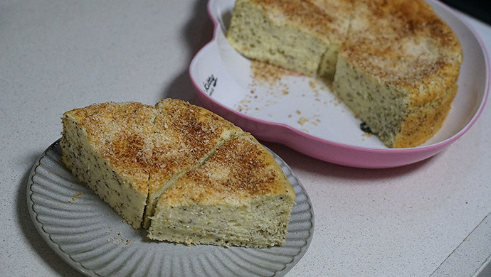 Coconut black tea cake