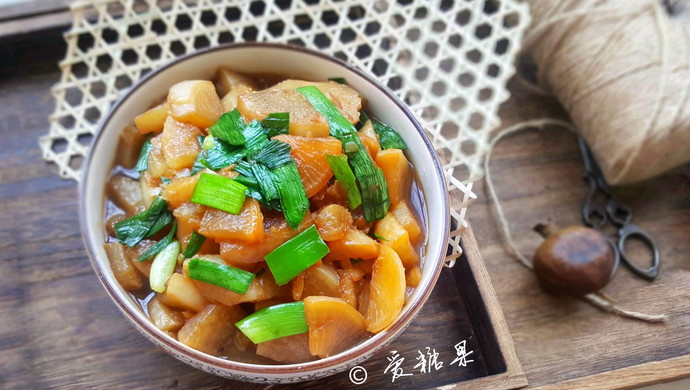 Braised white radish