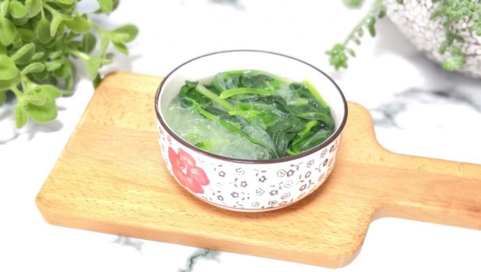 Vermicelli Spinach Soup