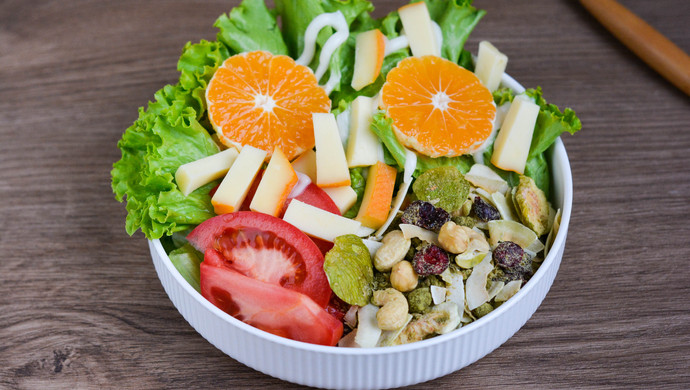 St. Pauline Cheese Oatmeal Fruit and Vegetable Salad