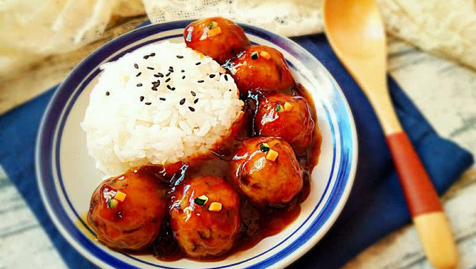 Sweet and sour lotus root rice bowl