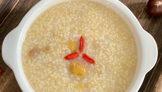 Chestnut two rice porridge