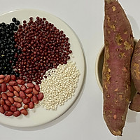 #Autumn Health Eat Like This#How to make sweet potato, peanut and red bean porridge Illustration 1