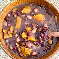 #Autumn Health Eat Like This#How to make sweet potato, peanut and red bean porridge Illustration 8