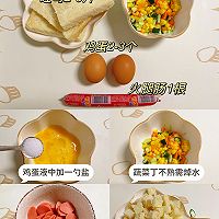 Egg and ham toast pizza low-fat and low-calorie❗️lazy man fast Illustration of how to make a nutritious breakfast 1