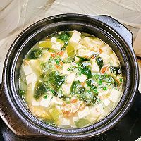 #Autumn Health Eat Like This#Poached Egg Wakame Tofu Soup Recipe Illustration 8