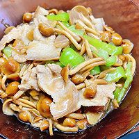 #Autumn Health Eat This Way#Huazi Mushroom Fried Pork Illustration of how to do it 10