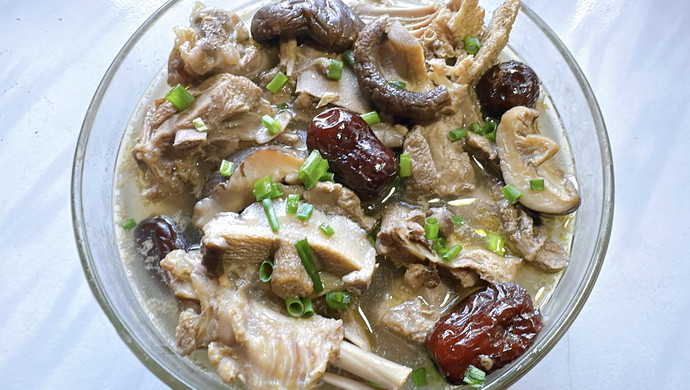 Mushroom and duck soup