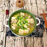 Illustration of how to make mushroom and tofu soup 9