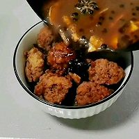 Illustration of how to make steamed meatball bowl 8