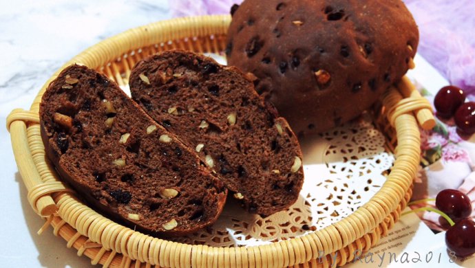 Red wine chocolate multi-nut bread