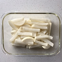 Illustration of how to make crispy pickled white radish 3