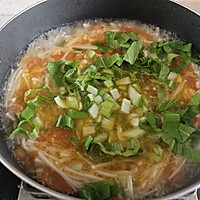 #秋日health Eat Like This#Tomato, Yam, Tofu and Enoki Mushroom Soup Illustration of how to do it 7