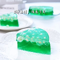 Mint Jelly Cake| Ice-cold, Q-bounce is smooth~ Illustration of how to do it 9