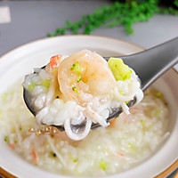 #相合组组bureau#Illustration of how to make shrimp and crab stick porridge 7