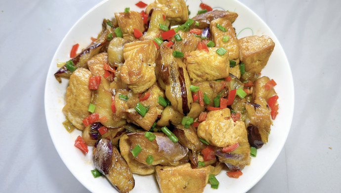 Stir-fried Tofu with Eggplant