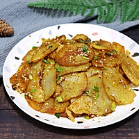 Illustration of how to make pan-fried cumin potato slices 12