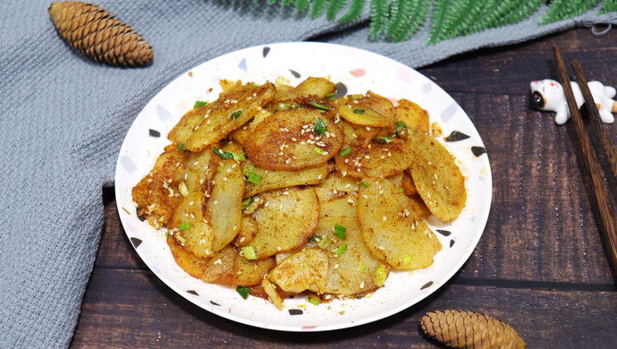 Pan-fried Cumin Potato Chips