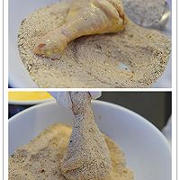 Oven version - fried chicken!Fried big chicken legs! No need to fry ~ Illustration of how to make it 8