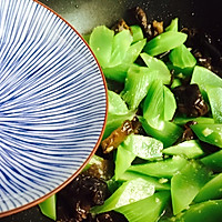 #520, delicious food stirs his heart! # Lettuce stir-fried black Illustration of how to make fungus 9