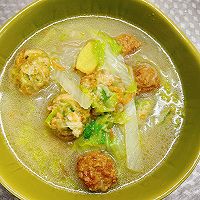 # Lidong the first supplement# Recipe of meatballs, vermicelli and cabbage soup 16