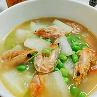 # Lidong the first supplement#Recipe for winter melon, edamame and shrimp soup Illustration 10