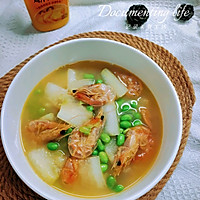 # Lidong the first supplement#Winter melon, edamame, dried shrimp soup Illustration 1