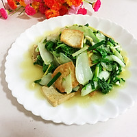 Illustration of how to make fried tofu with milk cabbage 13