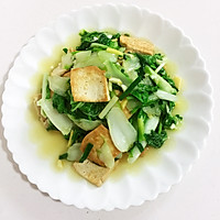 Illustration of how to make fried tofu with milk cabbage 11