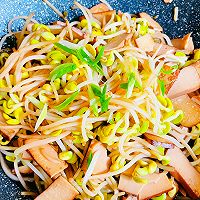 #我的SummerTasteVlog#Summer Vegetarian Bean Sprouts Illustration of how to do it 9