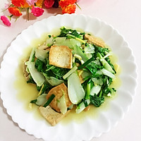 Illustration of how to make fried tofu with milk cabbage 14